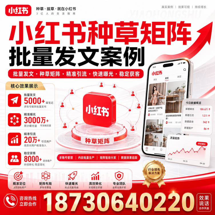 定安小红书种草矩阵批量发文案例